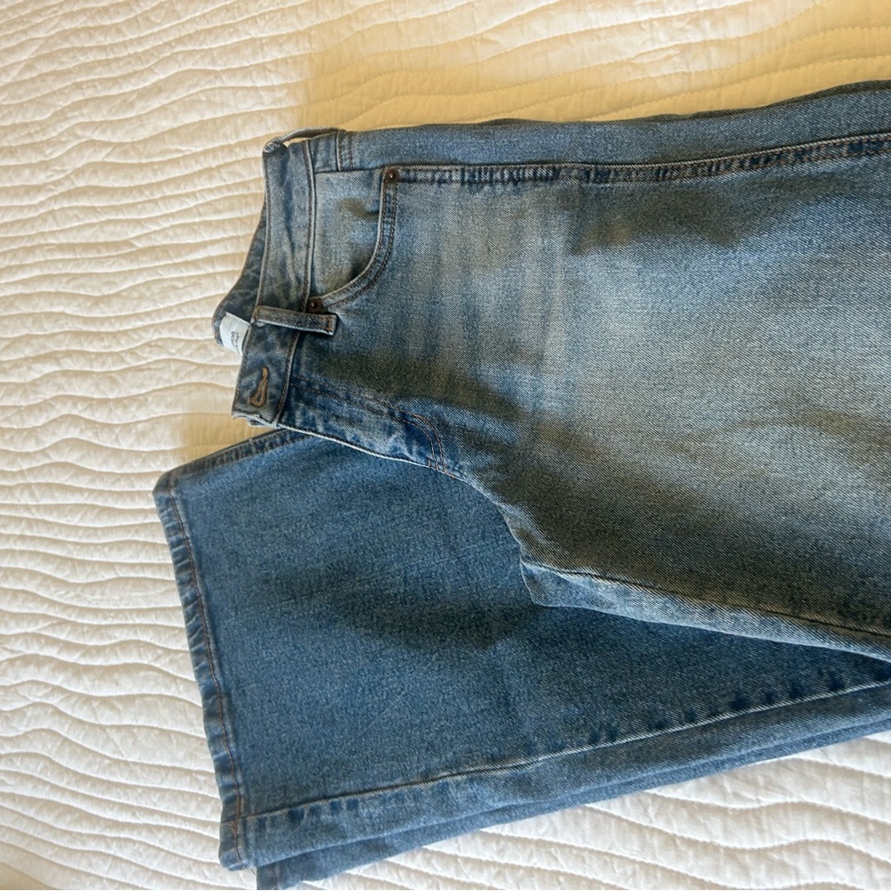 Classic Blue Baggy Denim Jeans